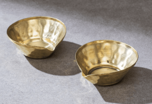 Brass Diya (set of 4 in gift box)